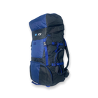 Тактичний, туристичний рюкзак T04 одне відділення фронтальні кишені, бокові кишені, розмір: 80*45*25см синій - изображение 7