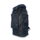 Рюкзак туристичний тактичний 060 розширення до 10 см, 1відділ, додаткові кишені розмір 65(75)*35*20см чорний - изображение 7