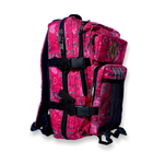 Тактичний, штурмовий рюкзак 16073 два відділи, 2 фронтальні кишені 25л, розмір 43*23*17 см рожевий - изображение 3