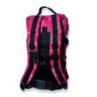 Тактичний, штурмовий рюкзак 16073 два відділи, 2 фронтальні кишені 25л, розмір 43*23*17 см рожевий - изображение 5