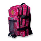 Тактичний, штурмовий рюкзак 16073 два відділи, 2 фронтальні кишені 25л, розмір 43*23*17 см рожевий - изображение 7