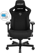Крісло геймерське ігрове Anda Seat Kaiser 3 Size L до 120 кг Black Fabric (AD12YDC-L-01-B-CF)