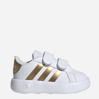 Дитячі кеди для дівчинки adidas Grand Court 2.0 Cf I IG6586 25.5 Білий/Золотий (4067886394971)