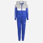 Дитячий теплий спортивний костюм (толстовка + штани) для хлопчика Adidas LK 3S TIB FL TS IJ5373 116 см Синій/Сірий (4066762623860) - зображення 1