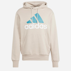 Чоловіче худі Adidas M BL FT HD IJ8584 L Бежеве (4066762258550) - зображення 1