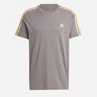 Koszulka bawełniana długa męska Adidas M 3S SJ T IS1334 2XL Kakao (4066766992306)