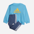 Komplet sportowy (bluza + spodnie) chłopięcy Adidas I BOS LOGO JOG IS2519 86 cm Błękitny/Granatowy (4067887402132) - obraz 1