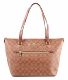 Сумка женская кожаная Coach Tote Gallery коричневая