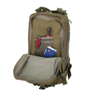 Тактичний рюкзак військовий туристичний Trizand (Польща) 26 л Зелений - зображення 6