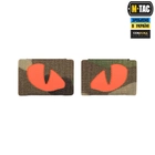 Нашивка M-Tac Tiger Eyes Laser Cut (пара) Multicam/Red/GID - изображение 2