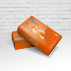 Рукавички MediОk Amber нітрилові розмір S 100 шт помаранчеві - изображение 1