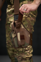 Кобура на ногу військова на ремінцях з регуляцією з фіксатором для пістолета Мультикам (Intr-1372514016-5) - зображення 5