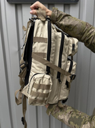 Тактичний водонепроникний штурмовий рюкзак для кемпінгу Бежевий (Intr-1886863163-2) - зображення 8