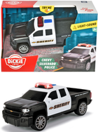 Поліцейський автомобіль Dickie Toys Чеві Сільверадо зі звуковими та світловими ефектами 15 см (SBA203712021) - зображення 4
