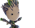 Metalowa figurka Jada Marvel Groot 10 cm (SBA253221015) - obraz 4