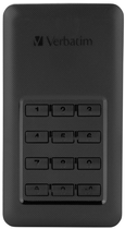 SSD диск Verbatim Store ‘n’ Go Portable 256GB USB 3.0 Type-C Black - зображення 1