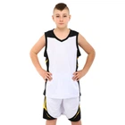 Форма баскетбольная детская Zelart L046 размер 2XS рост 120-130 см White-Black
