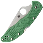 Складной нож Spyderco Delica 4 Flat Ground green C11FPGR - изображение 6