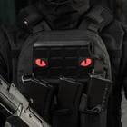 Нашивка M-Tac Tiger Eyes Laser Cut (пара) Black/Red/GID - изображение 15