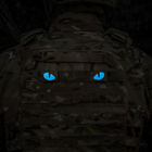 Нашивка M-Tac Tiger Eyes Laser Cut (пара) Multicam/Blue/GID - изображение 11