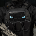Нашивка M-Tac Tiger Eyes Laser Cut (пара) Black/Blue/GID - изображение 15