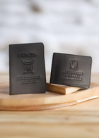 Набір обкладинок для посвідчення УБД та військового квитка DNK Leather SET-UBD-Military-col.J чорний