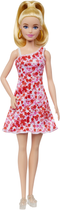 Лялька Barbie Fashionistas Doll #205 With Blond Ponytail And Floral Dress (HJT02) - зображення 1