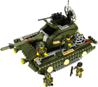 Klocki konstrukcyjne Alleblox Military Force Czołg 563 elementy (5908275197980) - obraz 4