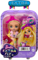 Міні-лялька Mattel Barbie Extra Fly Minis Сафарі з одягом 14 см (0194735167333) - зображення 4