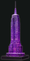 Lampka nocna 3D puzzle Ravensburger Empire State Building nocą (RVB12566) - obraz 3