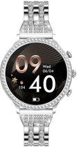 Smartwatch Manta Diamond Lusso Srebrny + Bransoletka YES (SWD01SL) - obraz 2
