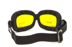 Окуляри захисні з ущільнювачем Global Vision Retro Joe (yellow) жовті - зображення 7