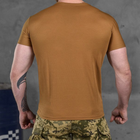 Мужская потоотводящая футболка Coolmax с принтом "Пехота" койот размер 3XL - изображение 4