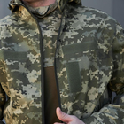 Чоловіча Літня Куртка Грета з капюшоном та липучками під шеврони піксель розмір 2XL - зображення 6