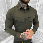 Мужская крепкая Рубашка Combat RipStop на пуговицах с карманами олива размер 3XL - изображение 7