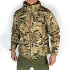 Мужская флисовая Куртка Softshell с капюшном и вентиляционными молниями мультикам размер L - изображение 1