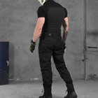 Крепкий мужской Костюм TG-OSPREY-S Убакс с короткими рукавами + Брюки / Полевая Форма черная размер 2XL - изображение 4