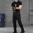 Крепкий мужской Костюм TG-OSPREY-S Убакс с короткими рукавами + Брюки / Полевая Форма черная размер M - изображение 3