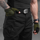Крепкий мужской Костюм TG-OSPREY-S Убакс с короткими рукавами + Брюки / Полевая Форма черная размер M - изображение 8