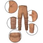 Чоловічі штани Mil-Tec Sturm Chimera Combat Pants ріп-стоп з накладками Eva койот розмір 3XL - зображення 2