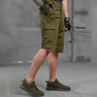 Мужские удлиненные шорты Kalista рип-стоп олива размер S - изображение 3