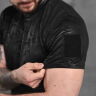 Потовідвідна чоловіча футболка Coolmax з липучкою для шеврону темний мультикам розмір L - зображення 5