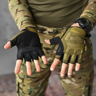 Беспалые перчатки Mechanix M-Pact Fingerless с защитными накладками койот размер L