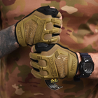 Беспалые нейлоновые перчатки Mechanix M-Pact Gloves с резиновыми накладками койот размер XL - изображение 4