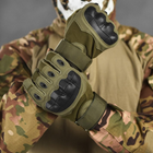 Закрытые перчатки Stendboy с защитными накладками олива размер M - изображение 3