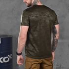 Потоотводящая мужская футболка Coolmax с липучкой для шеврона мультикам олива размер L - изображение 4