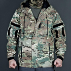 Чоловіча вологозахищена куртка з капюшоном Civic J8 мультикам розмір XL - зображення 2