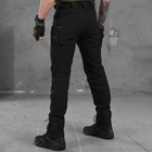 Мужские стрейчевые штаны 7.62 tactical рип-стоп черные размер M - изображение 3