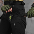 Мужские стрейчевые штаны 7.62 tactical рип-стоп черные размер M - изображение 4