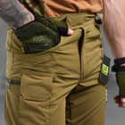Мужские стрейчевые штаны 7.62 tactical рип-стоп койот размер 2XL - изображение 4